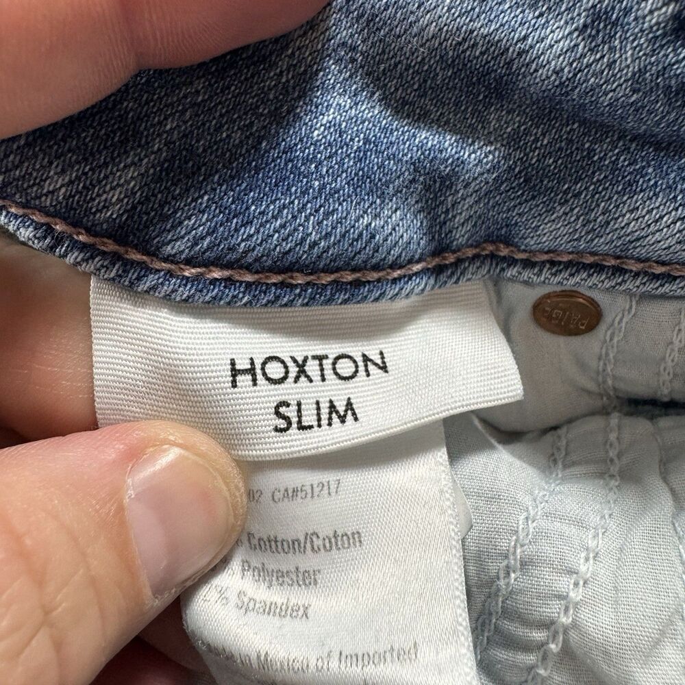 Page Jeans Womens 26‎ Hoxton Slim Cotton Lovesong Distressed Tuned Hem Raw Hem - Picture 9 of 12